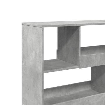  Book CabinetRoom Divider Concrete Grey 100x33x94.5 cm