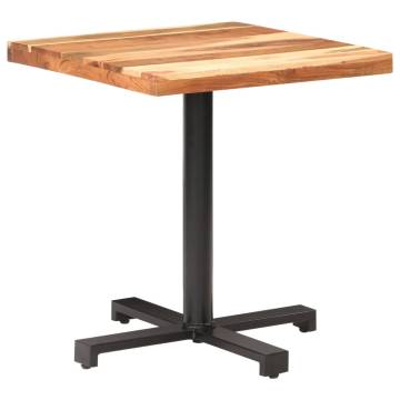  Bistro Table Square 70x70x75 cm Solid Acacia Wood