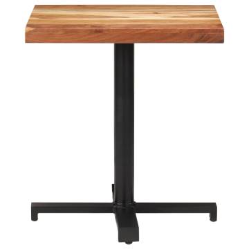  Bistro Table Square 70x70x75 cm Solid Acacia Wood