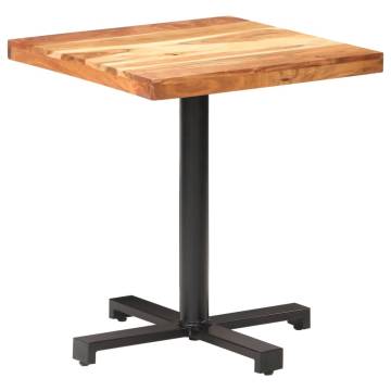  Bistro Table Square 70x70x75 cm Solid Acacia Wood