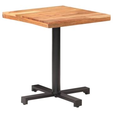  Bistro Table Square 70x70x75 cm Solid Acacia Wood