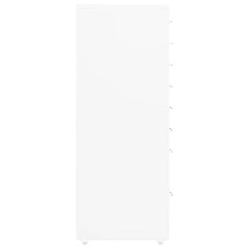  Mobile File Cabinet White 28x41x109 cm Metal