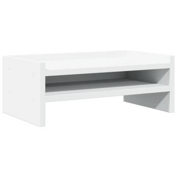  Monitor Stand White 42x24x16 cm Engineered Wood