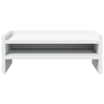  Monitor Stand White 42x24x16 cm Engineered Wood