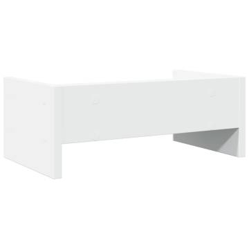  Monitor Stand White 42x24x16 cm Engineered Wood