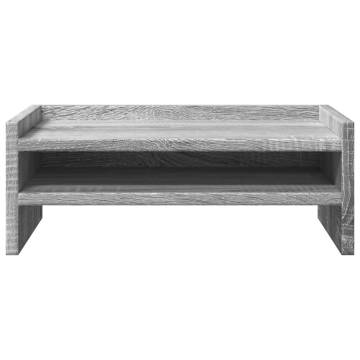  Monitor Stand Grey Sonoma 42x24x16 cm Engineered Wood