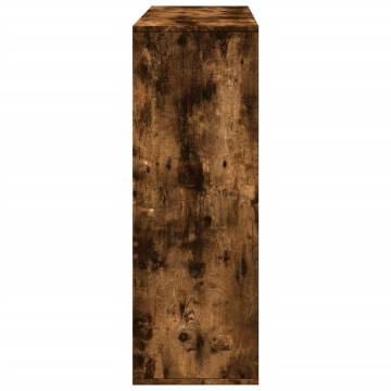  Room Divider Smoked Oak 100x33x94.5 cm Engineered Wood