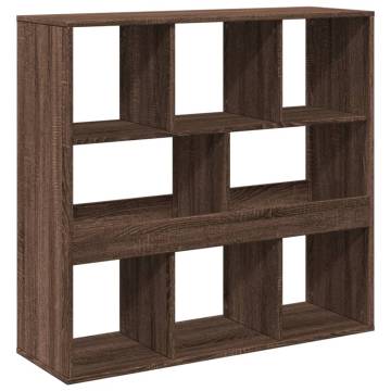  Room Divider Brown Oak 100x33x94.5 cm Engineered Wood