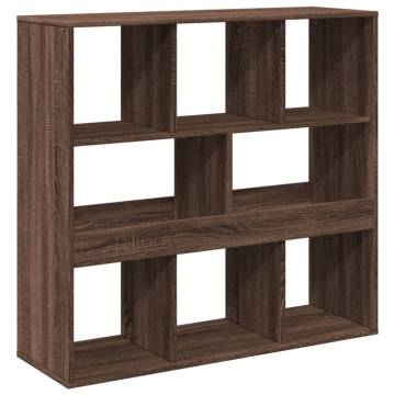  Room Divider Brown Oak 100x33x94.5 cm Engineered Wood