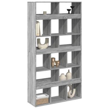  Room Divider Grey Sonoma 100x33x187.5 cm Engineered Wood