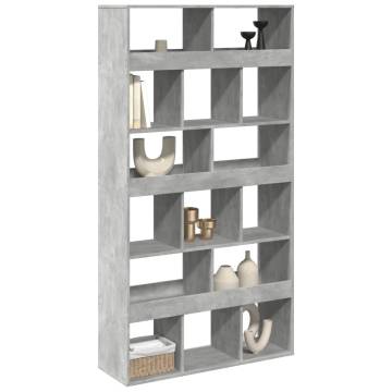  Room Divider Concrete Grey 100x33x187.5 cm Engineered Wood