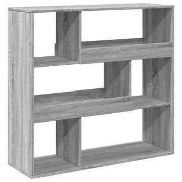  Bookcase Grey Sonoma 100x33x94.5 cm Engineered Wood