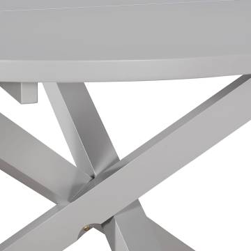  Dining Table Grey 120x75 cm MDF