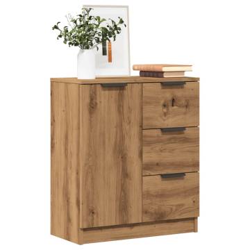  Sideboard Artisan Oak 60x30x70 cm Engineered Wood