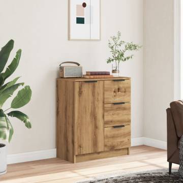  Sideboard Artisan Oak 60x30x70 cm Engineered Wood