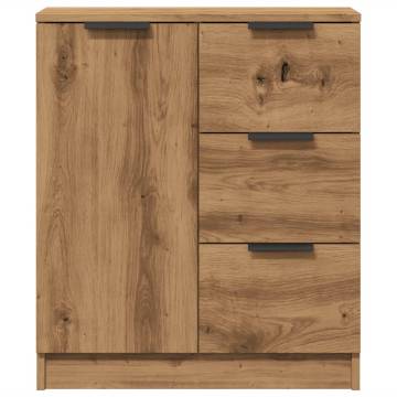  Sideboard Artisan Oak 60x30x70 cm Engineered Wood