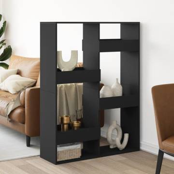  Room Divider Black 100x33x135 cm Engineered Wood