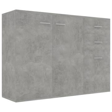 Sideboard Concrete Grey 105x30x75 cm Engineered Wood