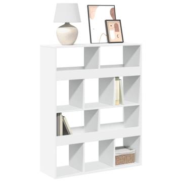  Bookcase White 100x33x125.5 cm Engineered Wood