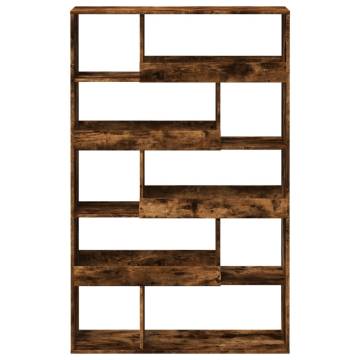  Bookcase Smoked Oak100x33x156.5 cm Engineered Wood