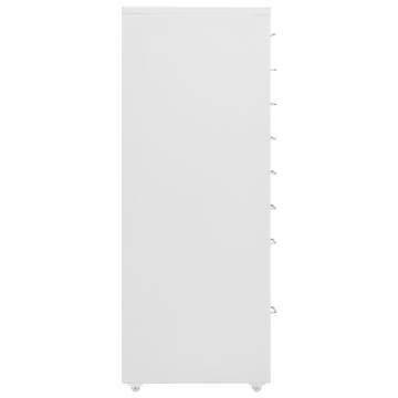  Mobile File Cabinet Grey 28x41x109 cm Metal