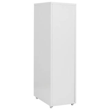  Mobile File Cabinet Grey 28x41x109 cm Metal