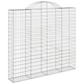  Arched Gabion Baskets 50 pcs 200x50x180200 cm Galvanised Iron