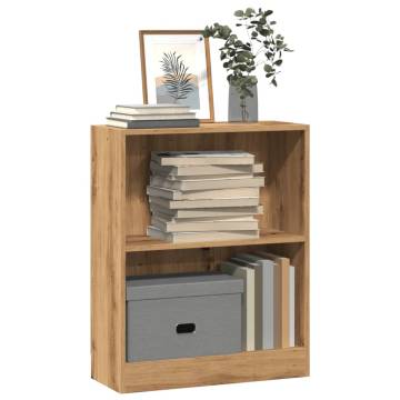  Bookcase Artisian Oak 60x24x76 cm Engineered Wood