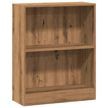  Bookcase Artisian Oak 60x24x76 cm Engineered Wood