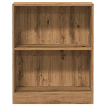  Bookcase Artisian Oak 60x24x76 cm Engineered Wood