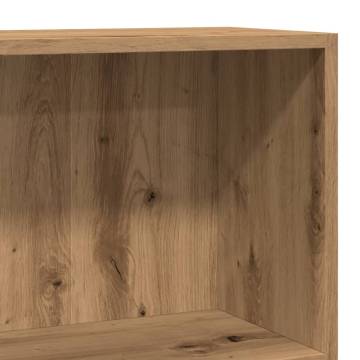  Bookcase Artisian Oak 60x24x76 cm Engineered Wood