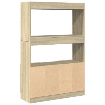  Highboard Sonoma Oak 92x33x140 cm Engineered Wood