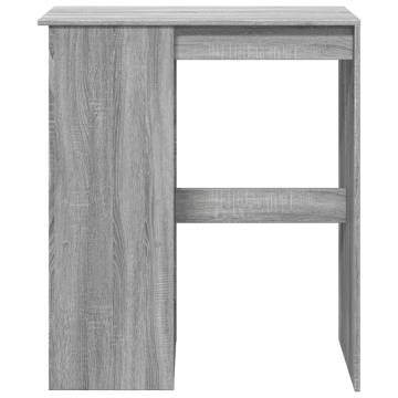  Bar Table with Racks Grey Sonoma 90x47.5x103.5 cm Engineered Wood