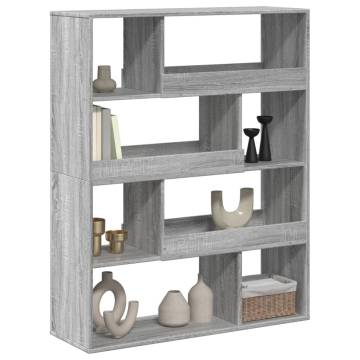  Bookcase Grey Sonoma 100x33x125.5 cm Engineered Wood