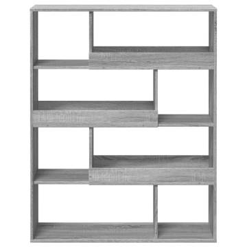  Bookcase Grey Sonoma 100x33x125.5 cm Engineered Wood