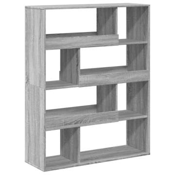  Bookcase Grey Sonoma 100x33x125.5 cm Engineered Wood