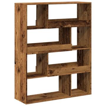  Bookcase Old Wood 100x33x125.5 cm Engineered Wood