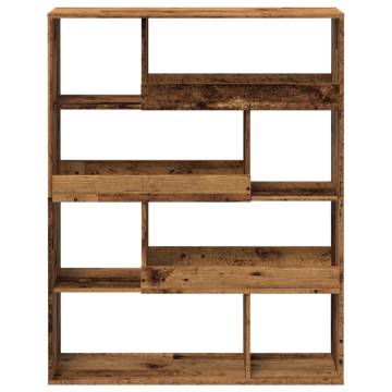  Bookcase Old Wood 100x33x125.5 cm Engineered Wood