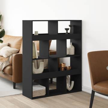  Room Divider Black 100x33x125.5 cm Engineered Wood