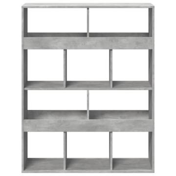  Room Divider Concrete Grey 100x33x125.5 cm Engineered Wood