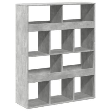  Room Divider Concrete Grey 100x33x125.5 cm Engineered Wood