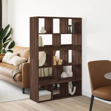  Room Divider Brown Oak 100x33x156.5 cm Engineered Wood