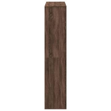  Room Divider Brown Oak 100x33x156.5 cm Engineered Wood