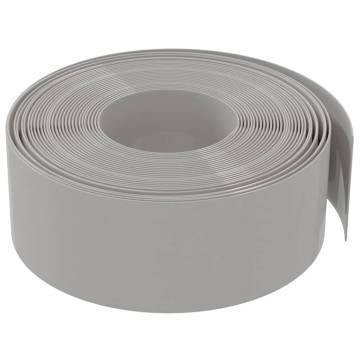 Garden Edgings 4 pcs Grey 10 m 20 cm Polyethylene