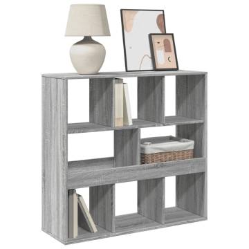  Room Divider Grey Sonoma 100x33x94.5 cm Engineered Wood