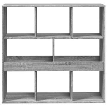  Room Divider Grey Sonoma 100x33x94.5 cm Engineered Wood