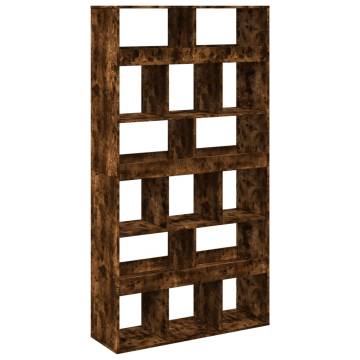  Room Divider Smoked Oak100x33x187.5 cm Engineered Wood