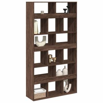  Room Divider Brown Oak 100x33x187.5 cm Engineered Wood