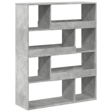  Room Divider Concrete Grey 100x33x125.5 cm Engineered Wood