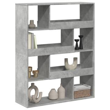  Room Divider Concrete Grey 100x33x125.5 cm Engineered Wood